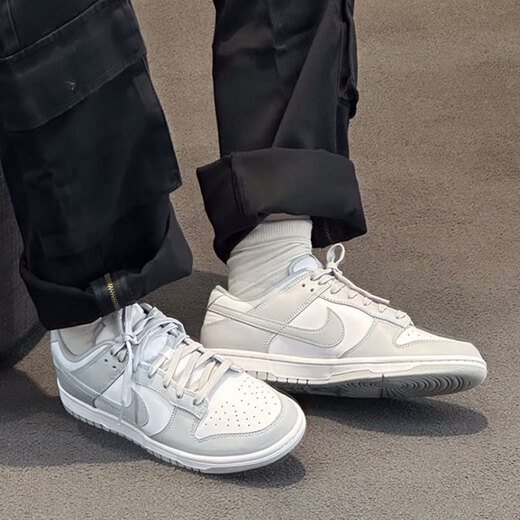 耐克板鞋男鞋Dunk Low滑板鞋复古运动低帮休闲鞋子 DD1391-103白色雾灰 42
