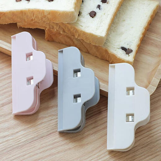 Enshousu food bag sealing clip food moisture-proof bag sealing clip large snack clip food kitchen plastic bag clip long clip (10.3cm) 1 pack plastic