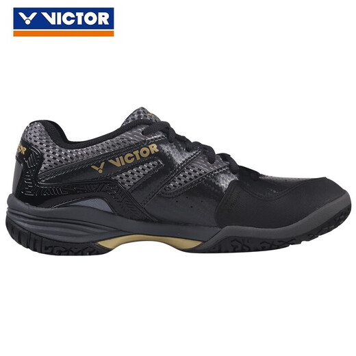 
Victor Badminton Shoes Victory Feather Shoes Anti-slip Shoes Shoes Protection Couple Model 9200 P8510CX Racking Sports P8510/CX (Black/Bright Gold) 42