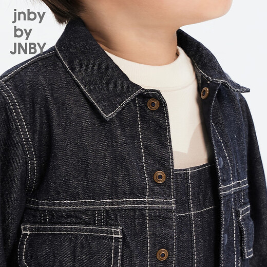 jnby by JNBY[江南布衣婴童]秋夹克外套大口袋潮酷休闲感男女童婴儿YN8610400 991牛仔藏青 100 cm