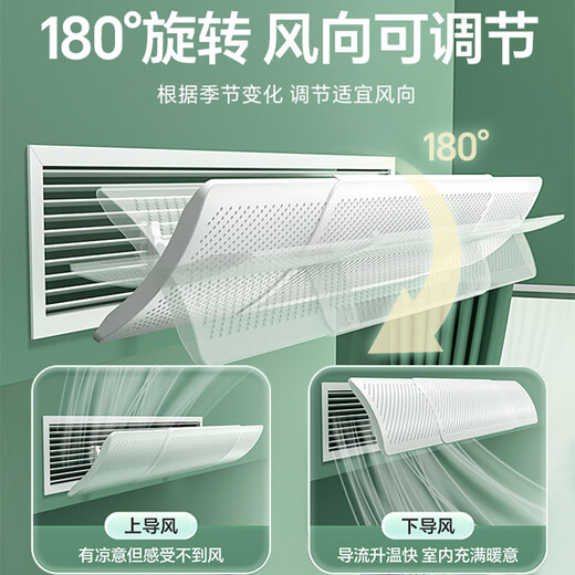 Beishi Zentralklimaanlage Windschutzscheibe Anti-Direkt-Blas-Klimaanlage Schallwand Deckenkanal Maschine Büro Schwangere Frauen Einschließung Windschutzscheibe Windführung Oberseite Universal