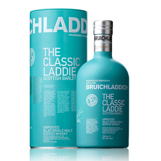 Bruichladdich Scottish Single Malt Whisky Original Importado Núcleo de vino extranjero Irey Island Core Peat Smoked Malt Classic 700ml 1 Botella