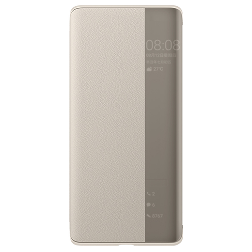 Honor (Honor) Magic3 Ultimate Version Original Mobiltelefon Hülle Flip Cover Protective Case Full-inclusive Anti-Fall-Handy-Hülle Business Magic 3 Ultimate Version Smart Window Leder Hülle Magic3 Ultimate Version Lederhülle (Khaki)