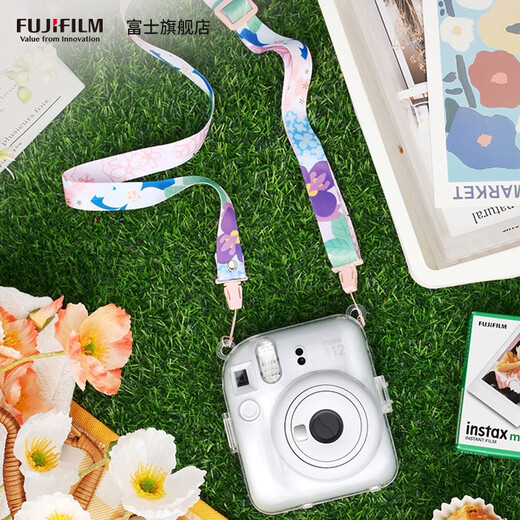 Fuji Fuji FUJIFILM instax mini7+ 11 12 Polaroid crystal case protective case mini12 crystal case protective case official standard