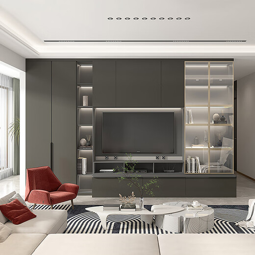 Sophia Wardrobe Bedroom Wooden Furniture Integrated Large Wardrobe Aluminum Door Frame Swing Door Wardrobe Cloakroom Customization Membership Premium