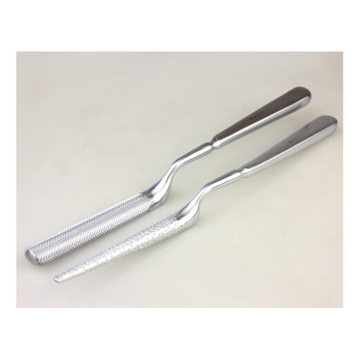 Double-sided bone file bone skeleton JZ Shanghai Golden Clock Orthopedic Equipment Medical Round-headed pointed gun-shaped file animal P14110 Bone file gun-shaped pointed sparse teeth