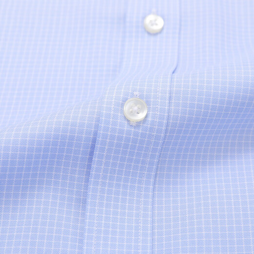 YOUNGOR shirt men's summer young men's business casual short-sleeved shirt GSDP16387HJA gray blue 41