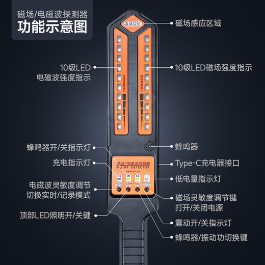 Accompanying car GPS detector detector anti-car positioning tracking car signal scanning anti-monitoring hotel stealing camera
