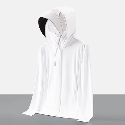 Catman Vinyl New UPF100+ Sun Protection Clothing for Women Summer UV-Proof Outdoor Sports Skin Windbreaker Cycling Clothing for Men KY9005 Light Gray - Men's and Women's 3XL