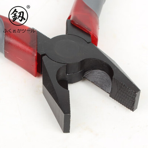 釰福冈工具 钢丝钳工业级老虎钳子大力钳断线钳工具 8寸 FO-1203