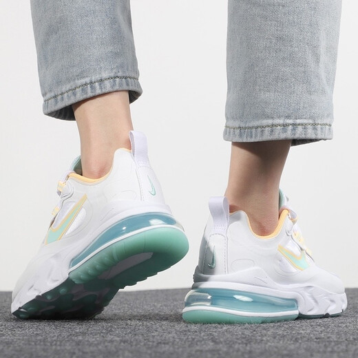 Nike (Nike) Zapatos para mujeres nuevos Air Max 270 Air cojín de colchonetas de aire bajo zapatos de carrera de carrera CI3899-101 DJ3027-100 36