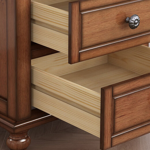 Simeizhuo American Massivholz Kirschholz Nachttschrank Schrank Schrank Seitenschrank Schlafzimmer Möbel Block einfacher Umweltschutz Lagerschrank drei 701 Nacht