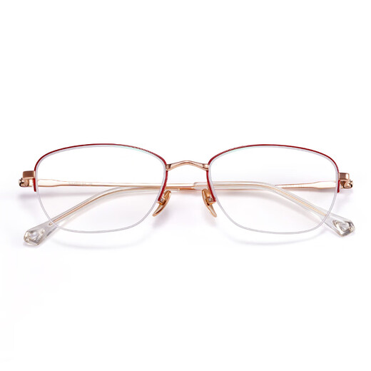 Sunset Red Pure Titanium Lesebrille für Frauen Mode High-End-Anti-Blau-Licht-Muttertagsgeschenk A103m 150 Grad