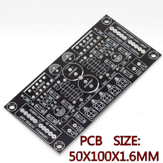 LM3886 Плата усилителя DIY Комплект Audio Power Power Board Двухнальный стереоканальный комплект PCBA PCBA Dations PCBA (не включая LM3886)