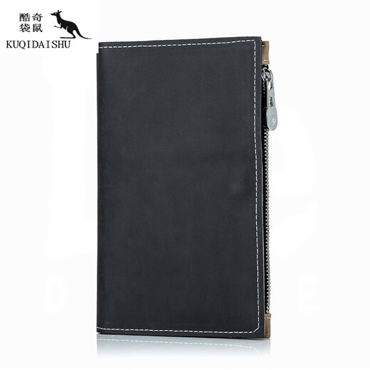 Bolsa de pasaporte de canguro fresco hombres de cuero genuino de cuero y mujer billetera antirrobo de viaje multifuncional clip de boleto de aire de aire