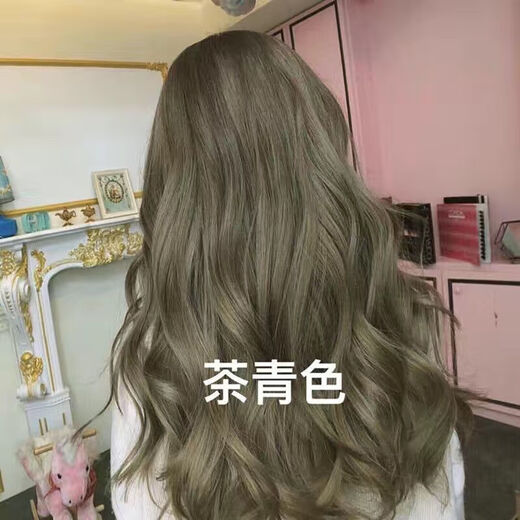 首品一步到位染膏染发剂自己染2022流行色植物学生男女专用染膏 672薄荷米棕（巨显白） 含双氧和全套工具