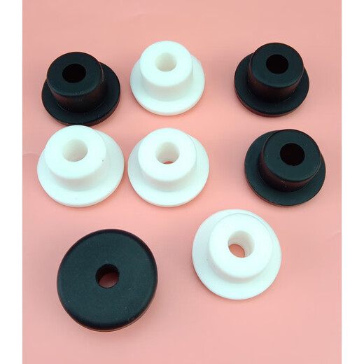 Mittelgroße Kreuzspulen 24-58 mm durch Loch Silikonstopfen Silikon Gummi-Röhren-Draht-Gummi-Gummi-Stecker-Chassis-Schaltspulen-Draht-Guard-Hülle XY-7036 a = 33,3 (durch Loch E22) Schwarzes