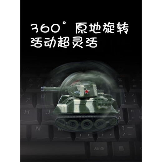 Internet Promi Mini Mini Small Tank Fernbedienung Elektrik Kinderspielzeug Offroad-Simulation Mini Militär Q Version Model Car Royal Blue (Fernbedienungssteuerung kleiner Tank) Batterieschraubendreher Standard