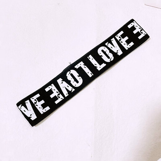
Toto stickers, children's hairband, street dance, girl sports trendy headdress, super cool accessories, SN9928, gradient black love
