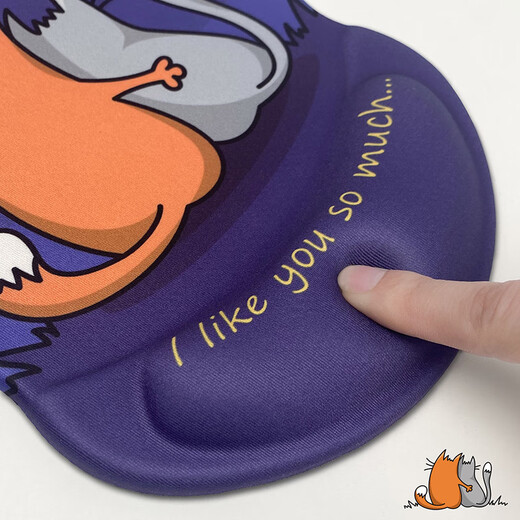 宜适酷（EXCO）太爱你鼠标垫护腕托 硅胶护腕鼠标垫女生手腕垫卡通动漫电脑办公笔记本鼠标护腕枕小号3607