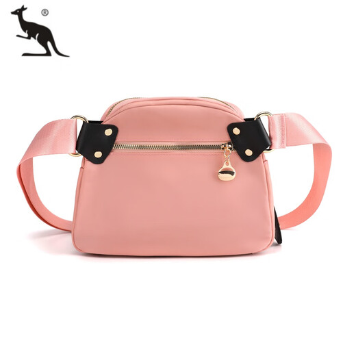 Cool Kangaroo 2025 new Oxford cloth canvas fashionable casual lightweight and versatile women's bag shell bag one-shoulder crossbody bag small bag black (large size)