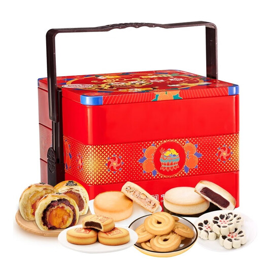 
Daoxiangcun pastry combination gift box Fuyun Mantang 1050g traditional specialty old-fashioned dessert cookies iron box snack group purchase