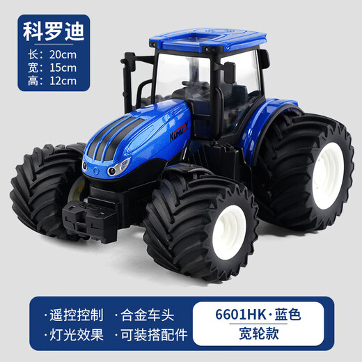 Tractor CAR de juguete con un cubo de automóvil Aloy Electric Remote Control Transporte de ingeniería agrícola de niños Vehículo de volcado de cosechadora grande 9913