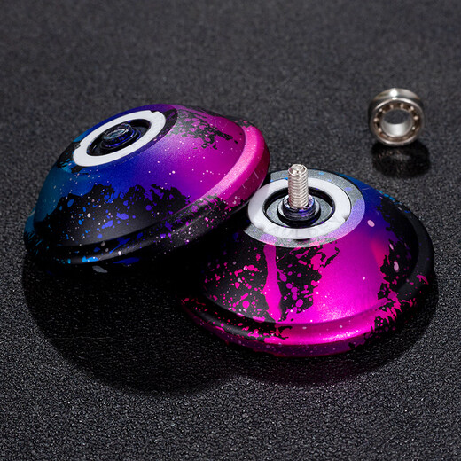 Yunya metal yo-yo competition special dead sleep professional 10 ball bearing yo-yo aluminum alloy yoyo ball toy AO1 black red gold dots