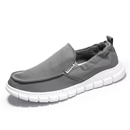 Changxiang Huili Zapatos de tela Old Beijing Zapatos para hombres para zapatos de tablero transpirable para verano para zapatos casuales para hombres con zapatos de lona de seda de hielo de un pie Fh-Luyao 2166 Gray 41