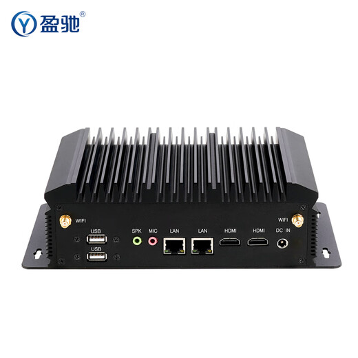 Yingchi mini industrial control host dual HDMI high-definition port dual network port dual serial port micro computer small host embedded small desktop industrial computer i5 8260U + 8G memory + 250G solid state drive