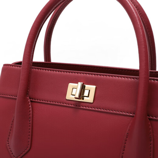 Bolle Gift Bag Bag Women's Bag 25 Spring New Simple y High Galent Texture Lander Crossbody Handbag x9214ax5 Red F