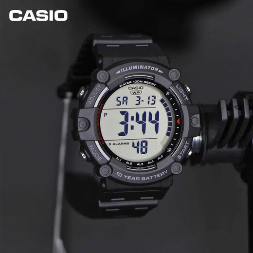 CASIO fashion sports waterproof student outdoor anti-fall sports electronic watch men's watch AE-1500WHX-1AVDF black