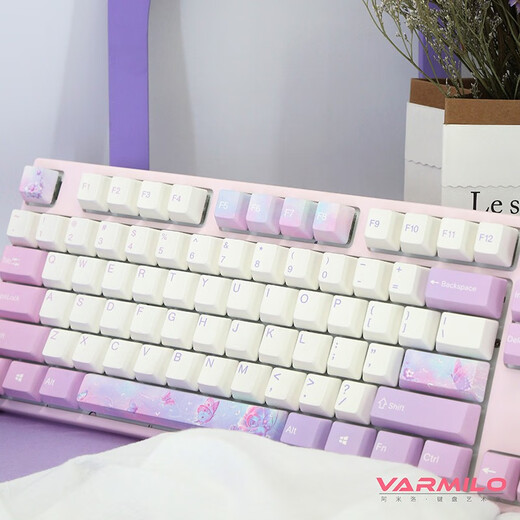 Amilo (Varmilo) Dream Butterfly Series Keyboard Machinery Gift Keyboard Mechanical Keyboard Game Keyboard Capacitive Keyboard Dream Butterfly 87 Key Wired German Cherry Red Axis Without Light