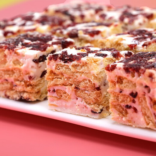 BIBIZAN Cranberry Snowflake Crispy 800g/box Office Snacks Biscuits Cake Snacks Bread Snacks Large Volume