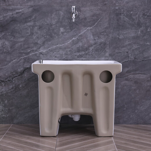 Lefit (lfte) bathroom ceramic wash mop pool balcony mop trough household Taiwan controlled large, medium and small mop basin courtyard mop pool 5053 Taiwan controlled drain delivery to home