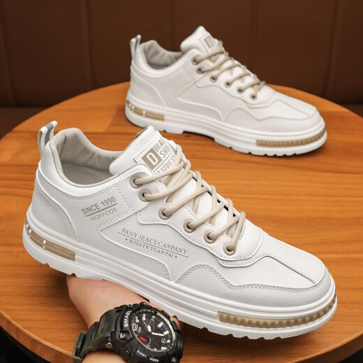 Assaulter (Tujizhe) [Offizielle Waren | Streng ausgewählte gute Güter] Neue modische und vollkommene Internet-Promi-Modeschuhe Herrenarbeit Schuhe Leder Martinschuhe [Leder Gesichtsstil] Beige 43