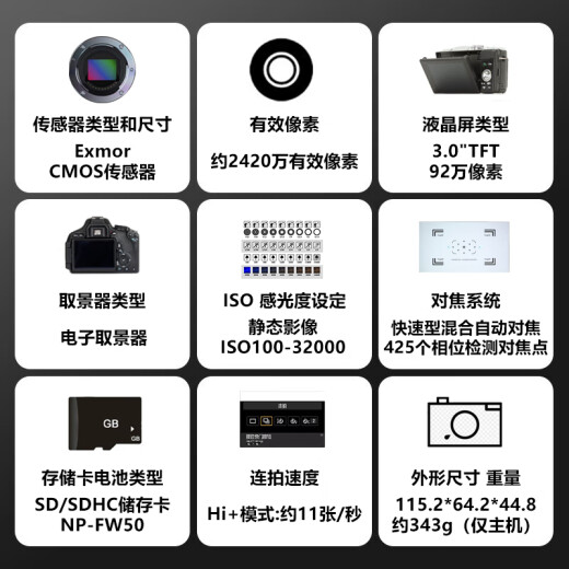 Sony (Sony) [bis 24 Perioden zinsfrei] ZV-E10 ZV-E10L MICRO Single Digitalkamera Wolg Video Beauty Camera ZV-E10L 16-50 Schwarzes Original Ungeöffnetes Maschinenpaket 5 Live-Paket + 699 Batteriegeschenkepaket