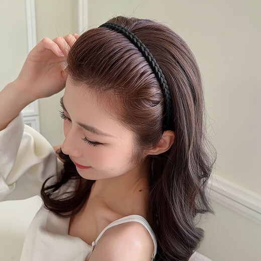 Idel spring and summer hair hoop women's face wash special toothed anti-slip headband 2025 new broken hair sorting artifact headwear black hair hoop F2045