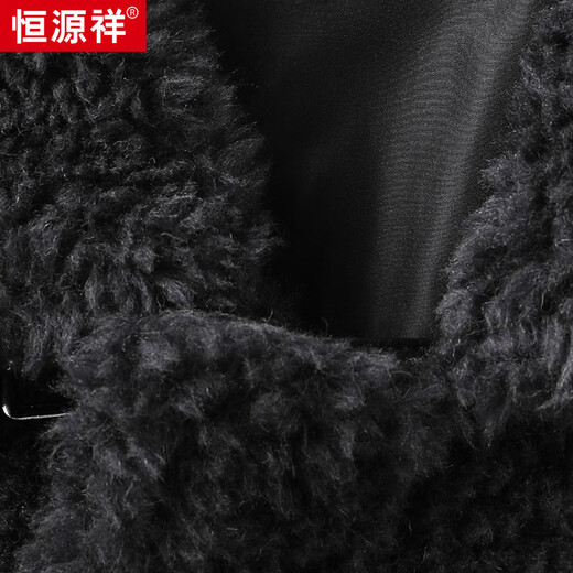 恒源祥时尚100%羊毛毛呢大衣男士秋冬季新款大翻领夹克中年呢子外套男潮 灰色 2XL