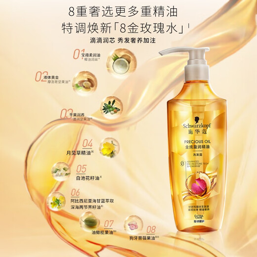 Schwarzkopf Jin Pure Wind ätherisches Öl Shampoo 600 ml Silikonfreies Shampoo Pflanzen ätherisches Öl verbessert die Kipprisser