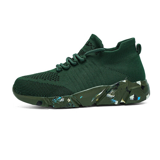 Dianou 2025 Nouvelles chaussures célibataires décontractées grandes tailles SOLUX SOLUX SOBSE SPORTS SHOINS PULODIQUE POLUSTUTILE TOP TOP SOCK SOCK LLN 7027 Couleur de soie de poisson noir 36