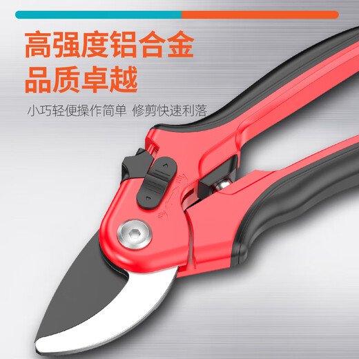 Prund fruit tree shears, garden flower pruners, branch scissors, household shears, gardening scissors tools, 8.5-inch pruning shears, labor-saving, rust-proof and wear-resistant