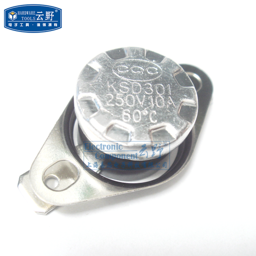Yunye Normally Open Temperature Switch KSD301 Temperature Control Switch Jump Thermostat 250V 10A