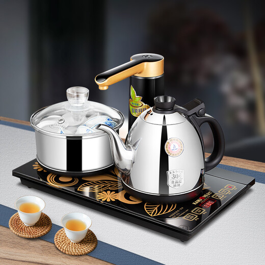 KAMJOVE fully intelligent automatic water-filling electric kettle, electric tea stove, complete tea set with water, tea table kettle K6 (23*37cm) 900ml