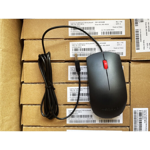 联想全新LENOVO联想大红点EMS-537A SM-8823  DOK689S USB有线鼠标 办公通用 盒装密封黑色SM-8823 USB有线鼠标 官方标配