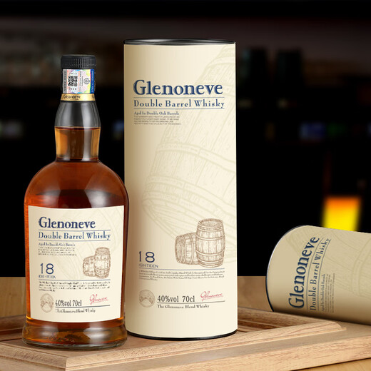 GlenOneve UK Importierter Whiskywein 18 Doppelfass gealtert 40 Grad 700 ml 1 Flasche [Geschmackspreis] Geschenkbox inbegriffen