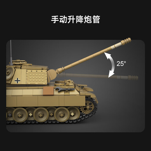 Doppel Eagle Building Block Assembly Toy Tank Militärmodell Elektrische Fernbedienungsmodell Kinder Jungen Spielzeug Geburtstagsgeschenk Leoparden Tank-907 Partikel