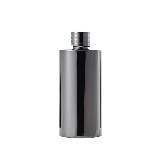 Huaxiazui Food Grade 304 Stainless Steel Wine Bottle 1-2 Jin Jin equals 0.5 kg Thickened white wine bottle outdoor portable wine set Thickened high-end Moutai metal bottle cylindrical wine bottle Electroplating - black 304 stainless steel 500ml (1 Jin Jin equals 0.5 kg)