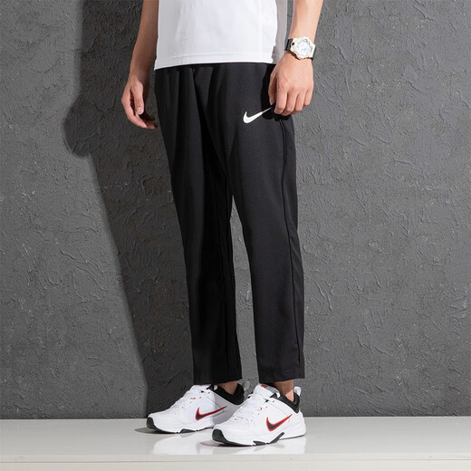 耐克（NIKE）官网官方 舰店男裤子25夏大钩子LOGO篮球梭织快干透气运动长裤 DM6627-010/梭织小脚 S (165/72A)