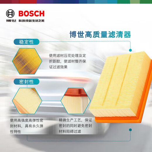 Élément de filtre BOSCH SET DE MAINTENANCE / FILTRE AUTO Deux filtres (élément de filtre de climatisation en carbone activé à double effet + élément de filtre à air) Peugeot 4008 5008 Citroen Tianyi C5 DS7